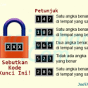 Teka-teki kode kunci gembok versi 147-189