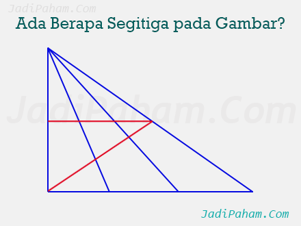 Teka teki berapa banyaknya segitiga pada gambar versi 2