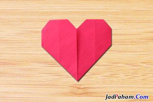 Origami hati heart love